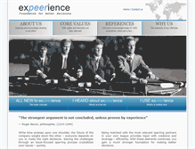 Tablet Screenshot of expeerience.com